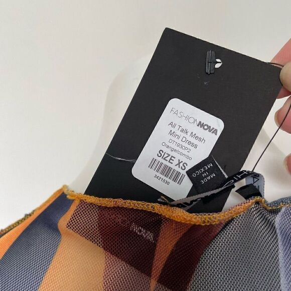 Fashion Nova All Talk Mesh Mini Dress - Picture 9 of 10